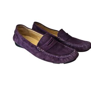 Neiman Marcus Purple Suede Loafers Woman’s Size 7